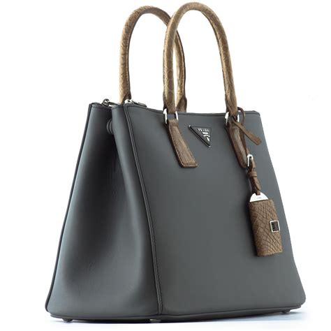 prada gray purse|prada laptop bag grey leather.